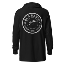 Load image into Gallery viewer, Be A Maker/Warrior Wolf Hooded Long-Sleeved Tee