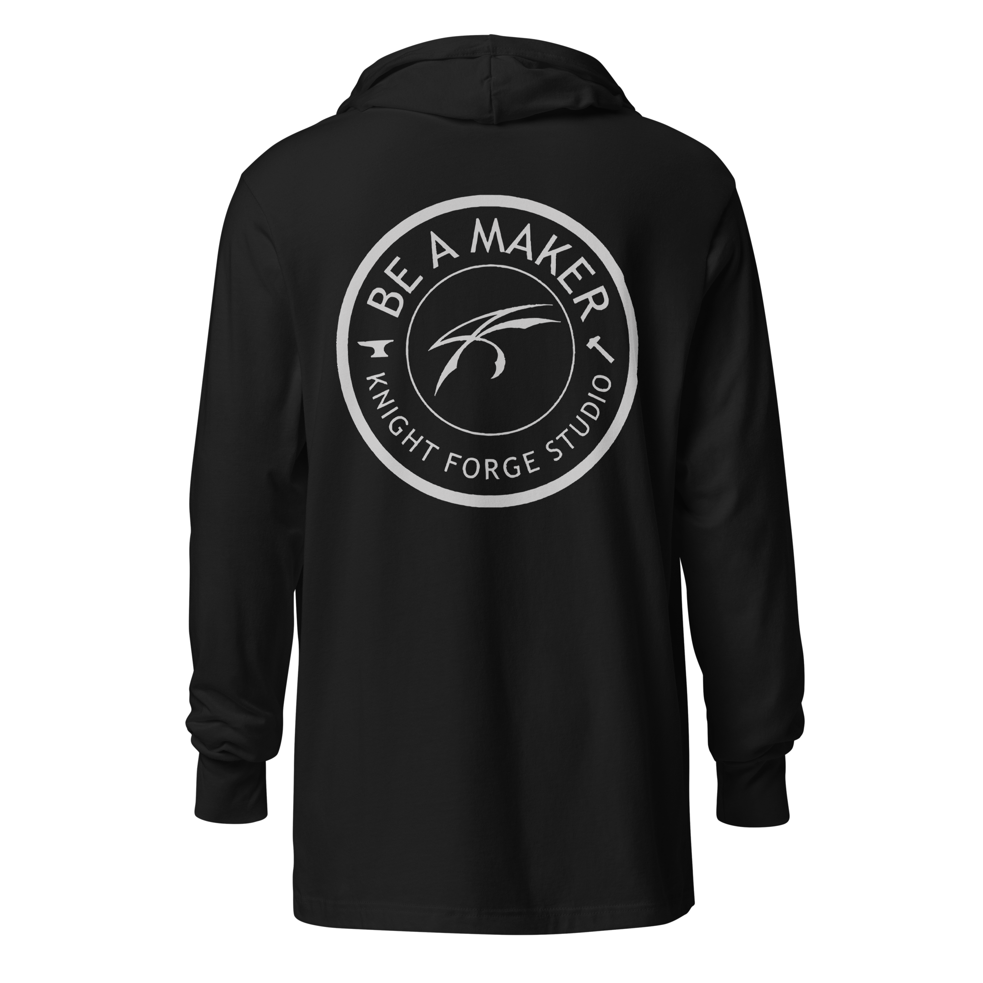 Be A Maker/Warrior Wolf Hooded Long-Sleeved Tee